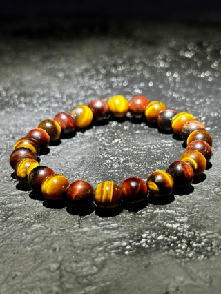 Bransoletka z bawolego i tygrysiego oka