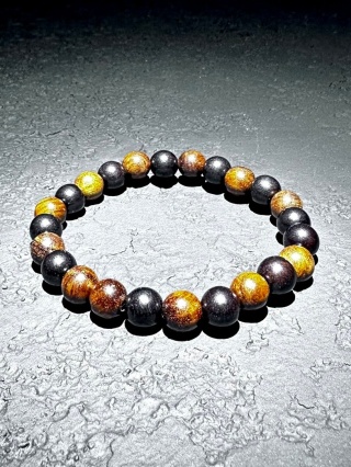 Bransoletka z drewna chińskiej gruszy i sandałowca