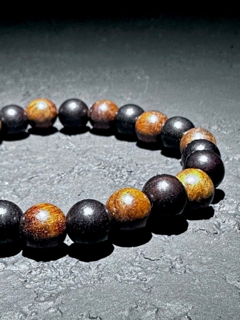 Bransoletka z drewna chińskiej gruszy i sandałowca