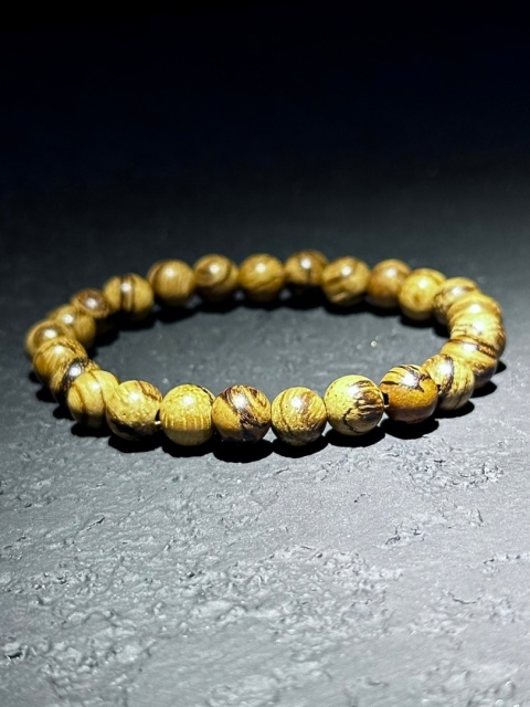 Bransoletka z drewna jasnej gruszy