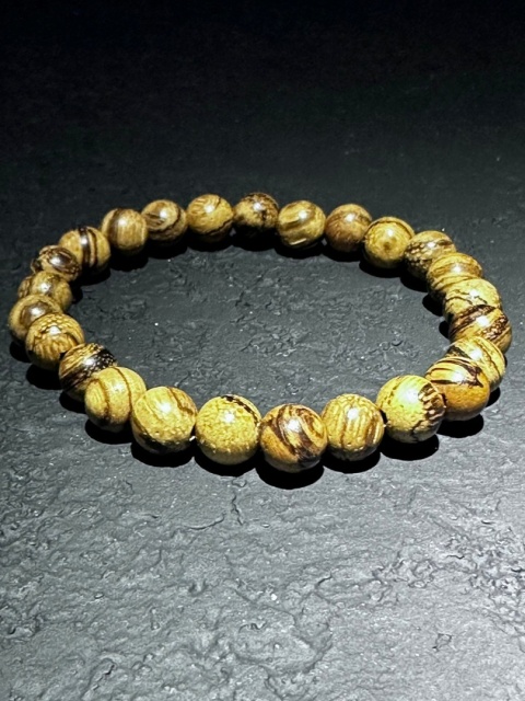 Bransoletka z drewna jasnej gruszy